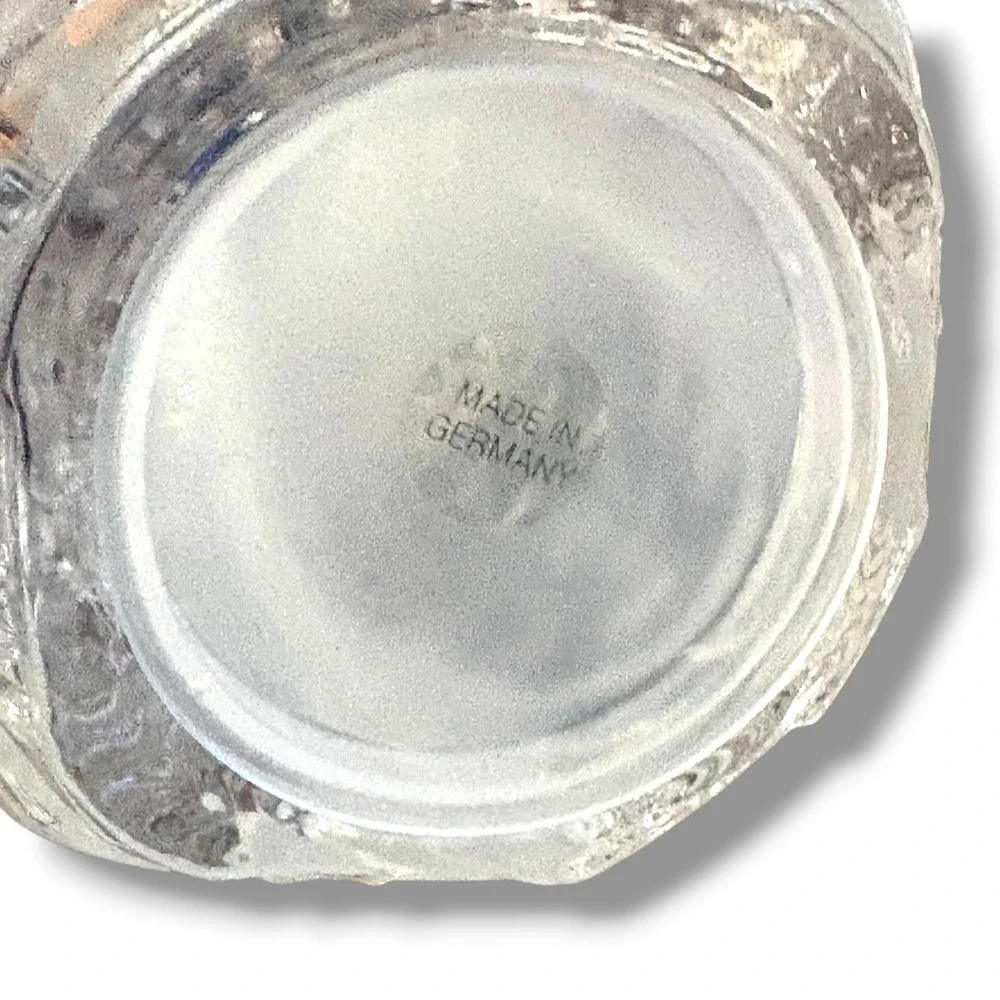 Vintage Germany Clear Pressed Glass Turkey Salt & Pepper Shaker Set Thanksgiving